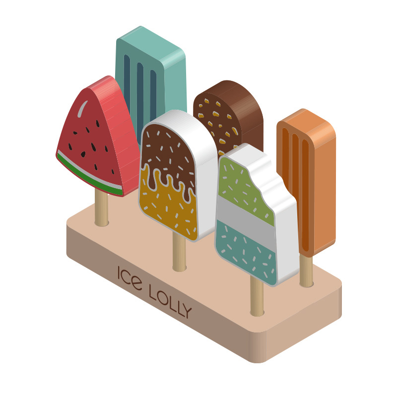 Kitchen Appliances Kids - Brinquedos de sorvete montessori de madeira