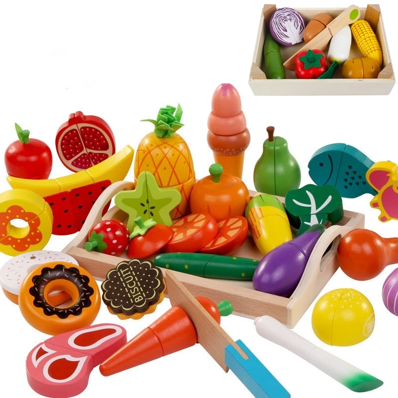 Kitchen Appliances Kids - Diy bonito corte de madeira frutas