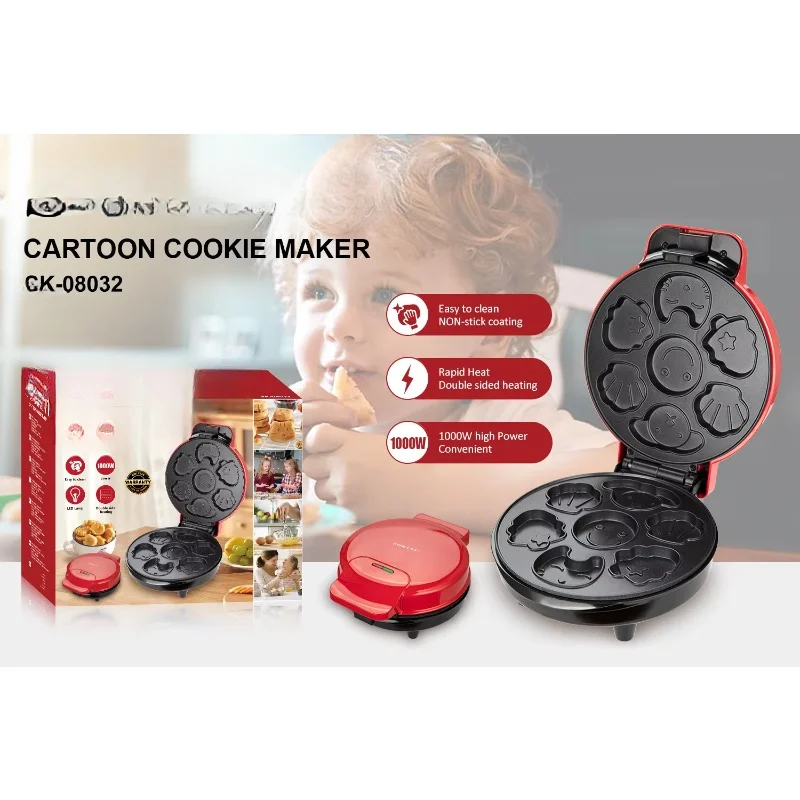 Electric Mini Waffle Maker for - Kitchen Appliances Kids avaliação e preço