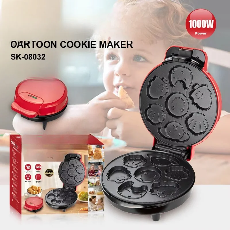 Electric Mini Waffle Maker for - Kitchen Appliances Kids avaliação e preço